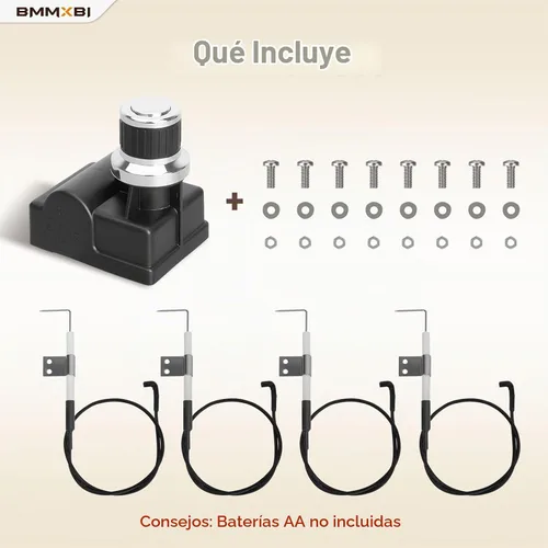 Vista 4 de Kit de encendido de parrilla de 5 salidas para piezas de repuesto Nexgrill con alambre