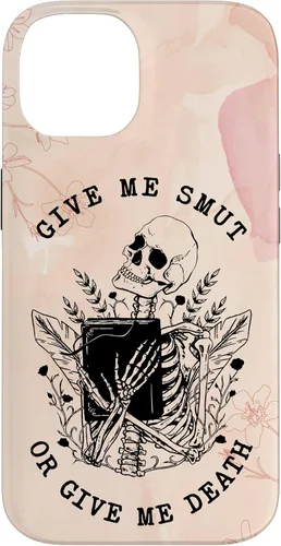 Vista 4 de iPhone 16 Romance Book Lover Smut Reader Give Me Smut Or Give Me Death Case