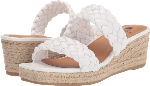 Vista 7 de WHITE MOUNTAIN Salvadora - Sandalia de plataforma para mujer, Blanco