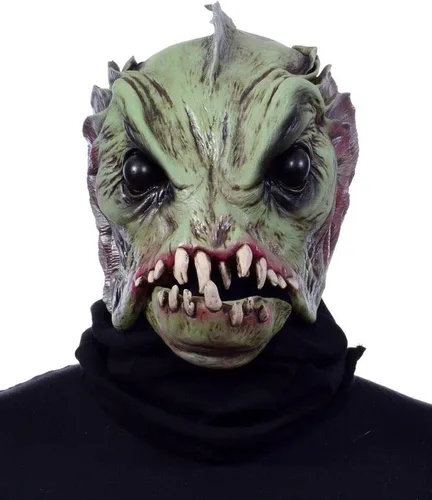 Vista 4 de Zagone Studios Disfraz de criatura de mar profundo con camisa y guantes, Verde