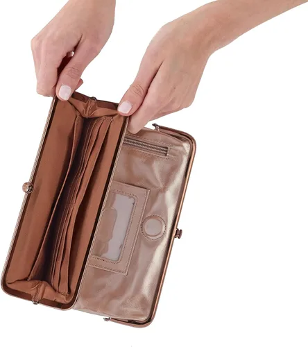 Vista 16 de HOBO Cartera de mano de cuero Lauren para mujer