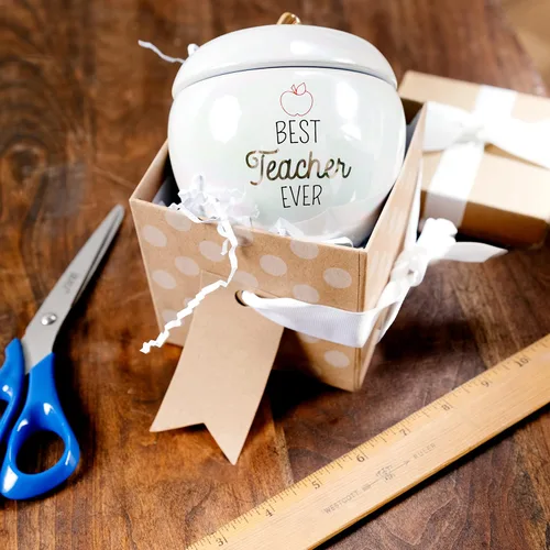 Vista 9 de Pavilion Gift Company - Vela de cera de soja de 4.5" x 4" Best Teacher Ever 100% 8 oz - Aroma Serenity