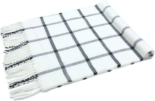Vista 88 de Bufanda de invierno Achillea suave y cálida, de tartán, a cuadros, de cachemira, unisex