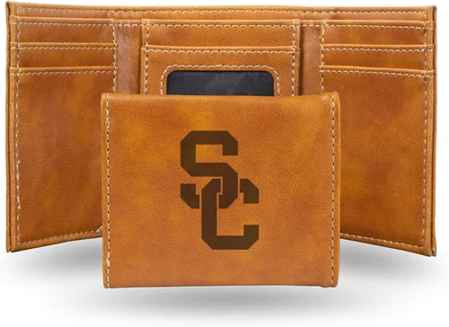 Vista 20 de NCAA Rico Industries - Billetera triple grabada con láser, con grabado láser, accesorio para hombre