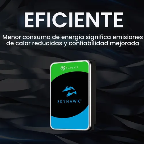 Vista 8 de SEAGATE ST4000VX007 Skyhawk 4TB Vigilancia Duro SATA 6Gb/s 64MB caché 3.5 pulgadas Unidad interna Embalaje libre de frustración (ST4000VXZ07) Disco