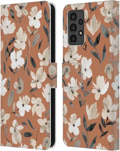 Vista 117 de Head Case Designs Officially Licensed Ninola Ditsy Flowers Yellow Nature Bold Leather Wallet Case Compatible with Samsung Galaxy A07 4G
