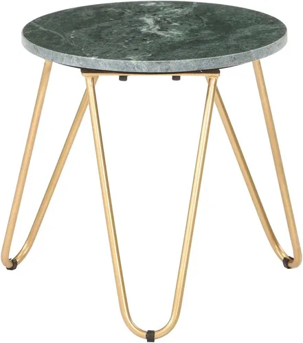 Vista 4 de mesas de Centro para sala Dining Table setCoffee Table Green 15.7"x15.7"x15.7" Real Stone with Marble TextureSuitable for bedrooms, Living Rooms