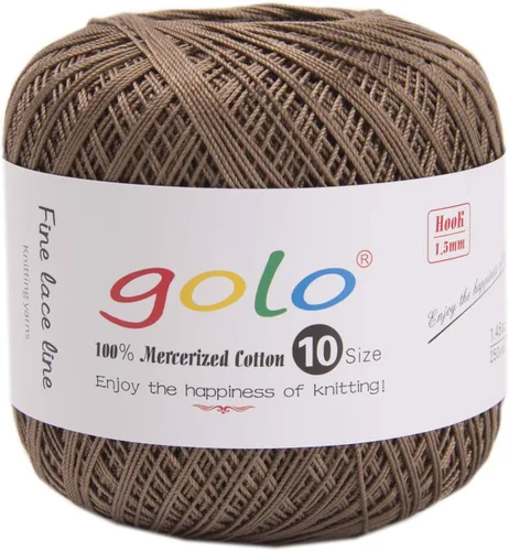 Vista 108 de Golo - 3 bolas de hilo de ganchillo tamaño 10, hilo de crochet para tejer a mano 102