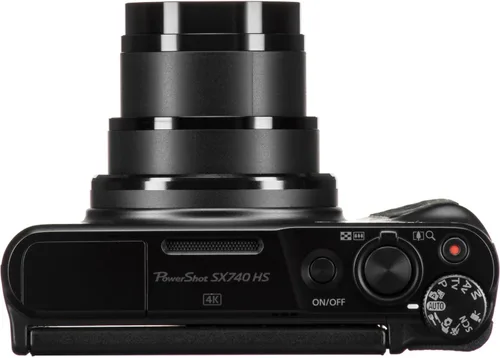 Vista 3 de Cámara digital Canon PowerShot SX740 HS (negra) con tarjeta de memoria SanDisk de 64 GB, trípode flexible de 12" (30 cm), lector de tarjetas de alta