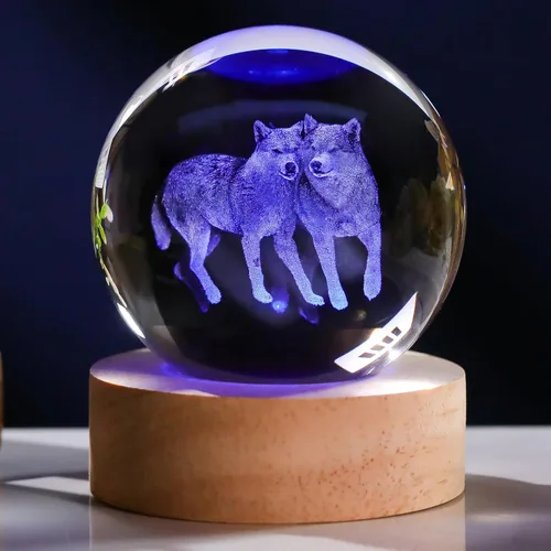 Vista 13 de Regalos de paloma 3D para mujer, bola de cristal de 3.150 in, figuras de paloma, decoración de animales, figura de paloma, regalos para habitación