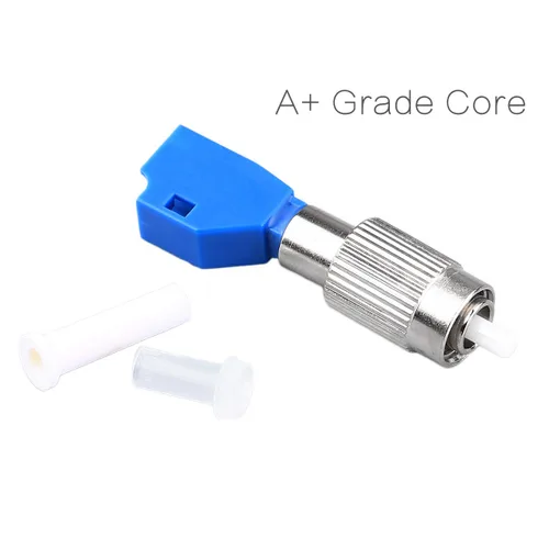 Vista 2 de Conector de fibra óptica, FC macho a LC hembra híbrido adaptador convertidor de fibra óptica compatible con medidor de potencia óptica localizador