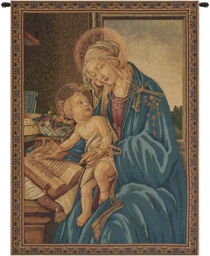 Vista 8 de Madonna Di Medjugorie - Tapiz italiano para colgar en pared, 6 pulgadas x 9 pulgadas, algodón/viscosa/poliéster por Raoul Vitale