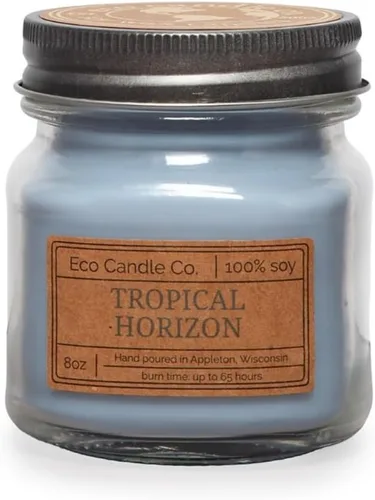 Vista 29 de Eco Candle Co. Vela Reciclada, Gardenia y Guayaba, 6 oz. – Aromas de Gardenia, Jazmín, Guayaba y Verdes Tropicales – 100% Cera de Soja, Sin Plomo