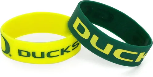 Vista 37 de aminco NCAA - Juego de pulseras de goma de silicona para niños, paquete de 2 2-Color del