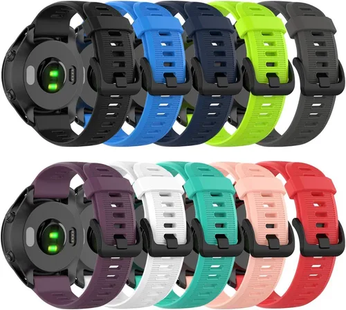 Vista 2 de Correa para Garmin Forerunner 945, correa de repuesto de silicona suave para reloj inteligente Garmin Forerunner 935 (sin rastreador)