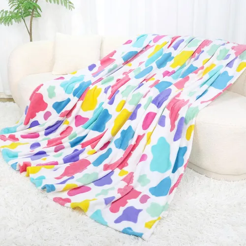 Vista 33 de SEEGU - Manta blanca y negra, 40 x 50 pulgadas Soft Warm Cozy, For Car Seat Stroller Travel, Home Room Bedroom Decor, All Seasons, Birthday Gifts