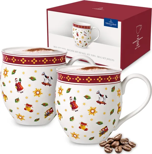 Vista 8 de Villeroy & Boch Delight - Juego de tazas de 2 piezas, X Mas Tree Colorido