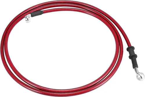 Vista 17 de Motoforti Universal 40 cm 15.75" Manguera de Aceite para Freno y Embrague de Motocicleta, Tubo de Línea Hidráulica Reforzada, Acero Inoxidable Negro