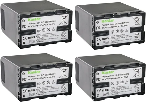 Vista 6 de Kastar Paquete de 1 batería BP-U60 de 14.4 V 5800 mAh de repuesto para Sony PXW-FS7M2K, PXW-FX6, PXW-FX9 XDCAM, PXW-FX9K, PXW-X160, PXW-X180