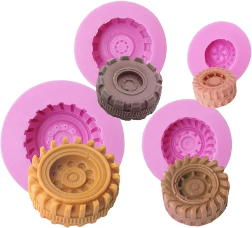 Vista 12 de 3pc chica bailarina, herramientas de maquillaje, labios boca silicona chocolate molde pastel decoración herramientas Fondant Sugarcraft moldes