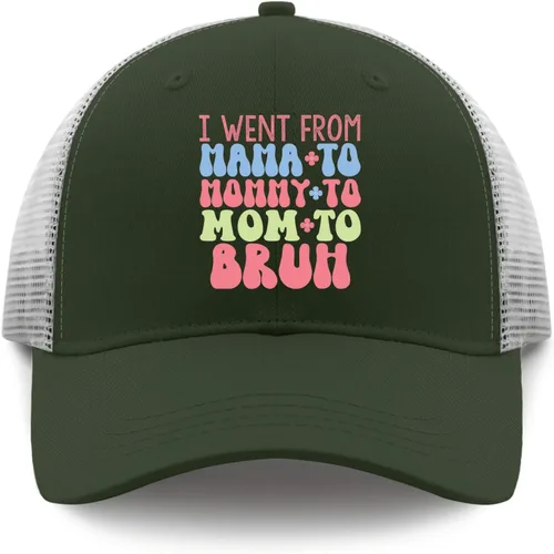 Vista 9 de devor Gorra i Went from Mama to Mommy to Mom to Mom to Bruh Baseball Cap, Funny Hat for Men