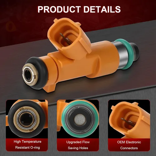 Vista 5 de Inyectores FJ1016 ANGLEWIDE Juego de inyectores de combustible para 2008 2009 2010 2011 2012 2013 para Infiniti G37 3.7L, 2011 2012 2013