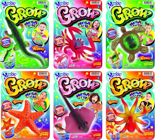 Vista 8 de JA-RU Magic Grow Ocean Theme Surtido Beach Life Sea Creatures Pool Toys