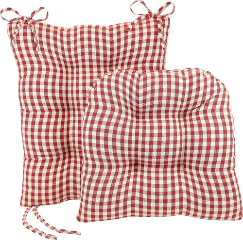 Vista 31 de Klear Vu The Gripper - Juego de cojines antideslizantes para silla mecedora con acolchado grueso, incluye almohadilla de asiento y almohada