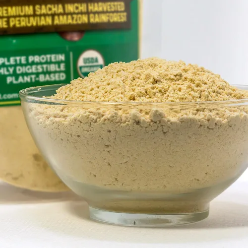 Vista 3 de HerbaZest Organic Sacha Inchi Proteína en Polvo – 2 libras, Vegana, Sin Gluten