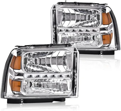 Vista 27 de GRAND ORANGE - Juego de faros delanteros, compatible con Ford F250 F350 F450 F550 1999-2004, para Ford Excursion 2000-2004, lado del conductor