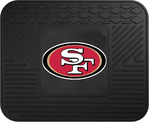 Vista 6 de FANMATS 8902 San Francisco 49ers - Juego de 2 alfombrillas de vinilo resistentes para automóvil, alfombrillas de fila delantera, protección
