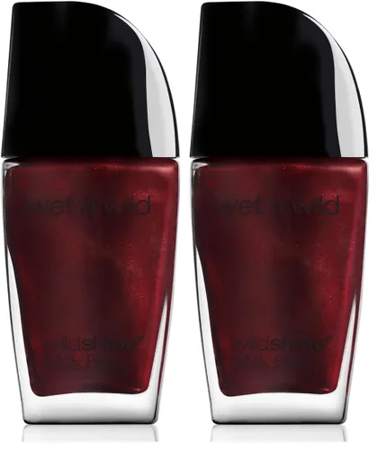 Vista 30 de wet n wild Wild Shine Esmalte de Uñas, Orange-Red Nuclear War, Color de Uñas Guerra nuclear