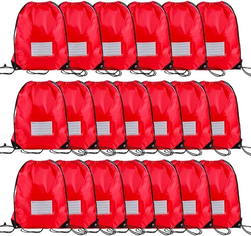 Vista 47 de CODOBON Paquete de 20 bolsas con cordón, mochila de cuerda de dibujo a granel, bolsa de bricolaje para gimnasio, deportes, bolsa para mujeres