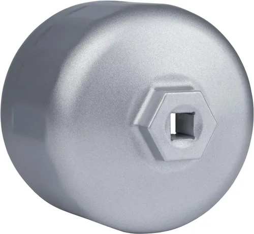 Vista 7 de E-cowlboy Llave de filtro de aceite de 16 flautas de 3.386 in para BMW y Volvo, plata