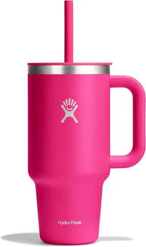 Vista 24 de Hydro Flask All Around - Vaso de viaje de 32 onzas, color morado degradado (Bayberry Ombre)