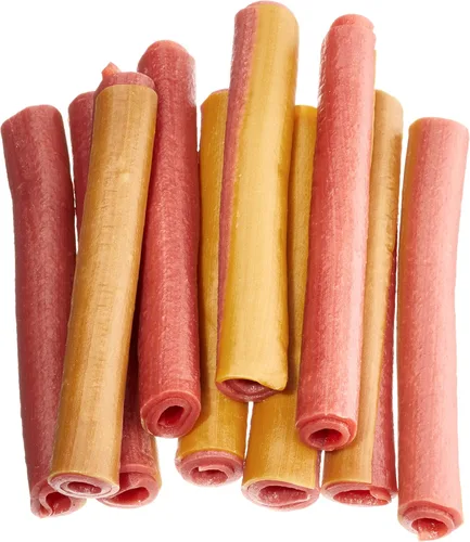 Vista 5 de Wonder Bound Palitos de golosinas para perros con sabor a carne de res, 10 unidades, sin cuero crudo, masticables de salud dental para control