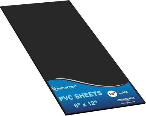 Vista 38 de Mega Format Hojas de plástico de PVC expandido – Hoja negra rígida de 5 x 7 pulgadas para manualidades, señalización y exhibiciones – Sintra Negro