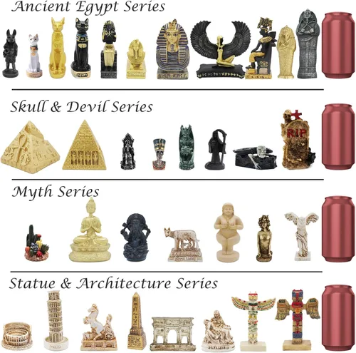 Vista 7 de Anubis Antigua Egipto Acuario Decoraciones para Peces Tanque Decoración Reptil Tortuga Lagarto Araña Tanques Terrario Escultura Egipcia Figurina