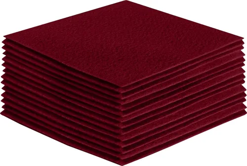 Vista 107 de FabricLA Hojas de fieltro acrílico para manualidades, cuadrados de fieltro precortados suaves de 4 x 4 pulgadas (3.9 in x 3.9 in), utiliza hojas