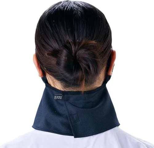 Vista 3 de YAKeNU UV CUT MASK Máscara de protección solar UV para cara y cuello, Yake-nu SO-Cool 514 negro