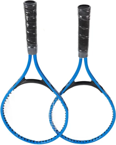 Vista 6 de Raqueta de tenis para niños, raqueta de tenis para niños, raqueta de práctica junior, accesorio de aleación de hierro, ligera, estable con pelota