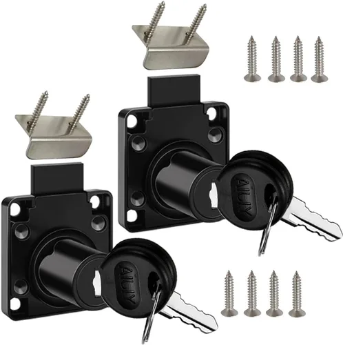 Vista 9 de Cerradura de cajón, cerradura de buzón, cerradura de escritorio. Adecuada para gabinetes de madera. Modelo CT-138-22