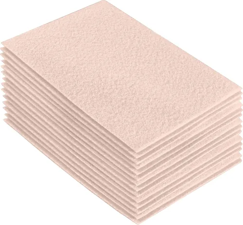 Vista 175 de FabricLA Hojas de fieltro acrílico para manualidades, cuadrados de fieltro precortados suaves de 4 x 4 pulgadas (3.9 in x 3.9 in), utiliza hojas