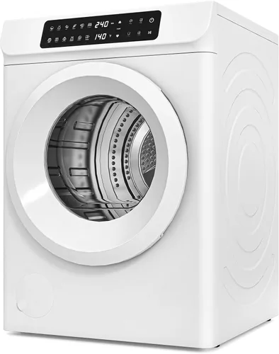 Vista 11 de Secadora portátil de 12 libras para lavandería de apartamento, secadora de ropa portátil con 6 modos de secado, panel de control LED, recipiente