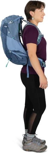 Vista 15 de Osprey Sirrus 24L Mochila de Senderismo para Mujeres - Mochila de Día Ajustable con Cubierta Impermeable para Lluvia y Bolsillos para Botellas, Gris
