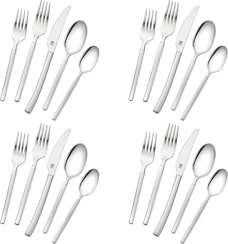 Vista 5 de ZWILLING Opus Juego de cubiertos de acero inoxidable 18/10 de 20 piezas, plateado