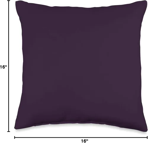 Vista 4 de Bliss Color Series Co. - Cojín para berenjena (16.0 x 16.0 in), color morado