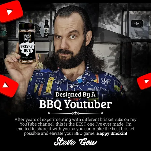Vista 4 de Smoke Trails BBQ BRISKET RUB BBQ Rub for Texas Brisket de Steve Gow Ideal para pechuga, costillas cortas de carne, filetes y más