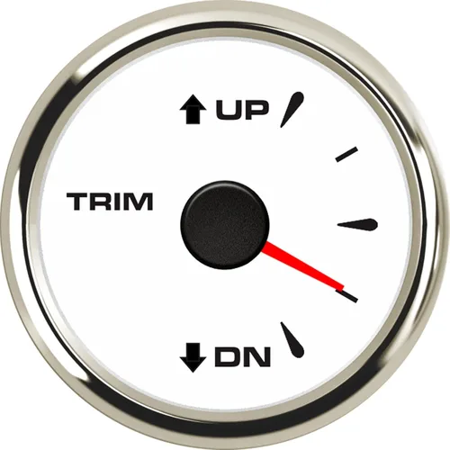 Vista 8 de Medidor de ajuste de barco de 52 mm IP68 impermeable 0-190ohm señal marino medidor de balance de ajuste de barco UP DN con indicador de inclinación