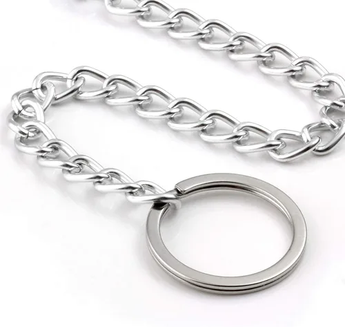 Vista 5 de MILAKOO Gargantilla de cadena punk con colgante de anillo en forma de O, larga multicapa